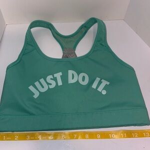 Nike Teal 'Just Do It' Sports Bra